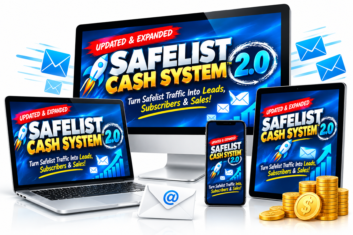 Safelist Cash System 2.0 funnel overview